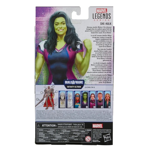 Hasbro Marvel Legends Series Disney+ She-Hulk Action Figure W/ BAF Ultron Leg - Picture 5 of 5